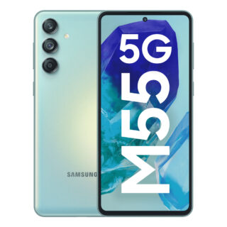 Samsung Galaxy M55 5G 256 GB, 12 GB RAM, Light Green